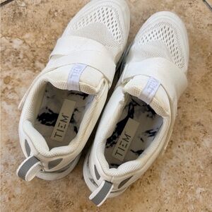 TIEM White Slip-On Mesh Sneakers